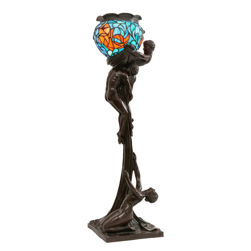 Meyda Lighting Meyda Tiffany & Stained Glass Metal Torchiere Lamp