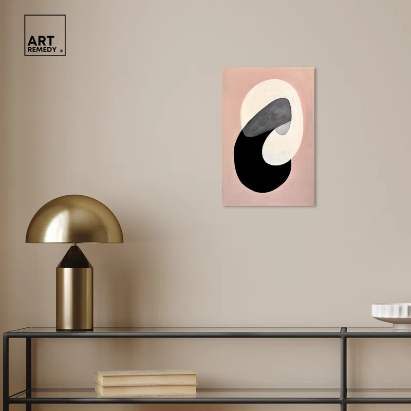 Art Remedy Standard Locks Abstract Shapes Trendy Wall Art by Art Remedy