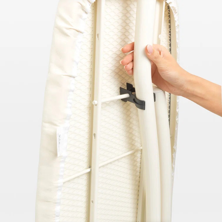 Brabantia Size D XL Ironing Board with Linen Rack and Heat Resistant Parking Zone Spring Bubbles Cover & Reviews | Wayfair