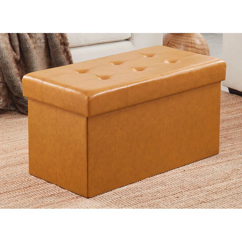 The Final Grab Inc. Faux Leather Ottoman