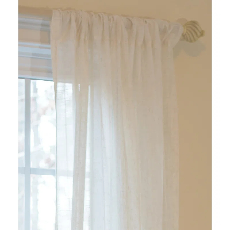 Pompeia Synthetic Sheer Curtain Panel
