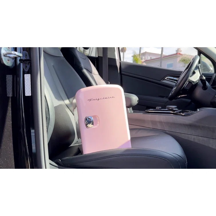 Frigidaire Retro Mini Fridge Cooler, Holds Up to 9 Cans, Portable Fridge for Car, Office, Bedroom, Dorm Room