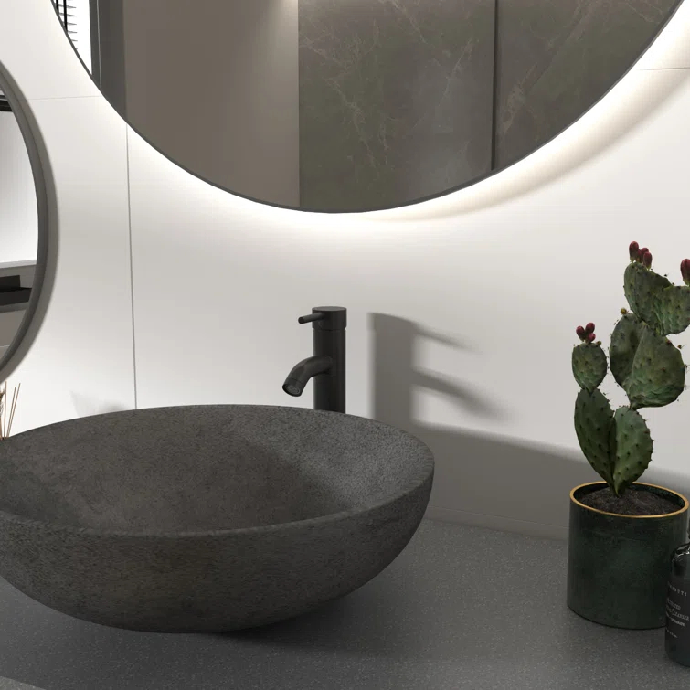 VIBRANTBATH Vessel Sink Faucet Single-handle Bathroom Faucet with Drain Assembly A-99052H-B-2