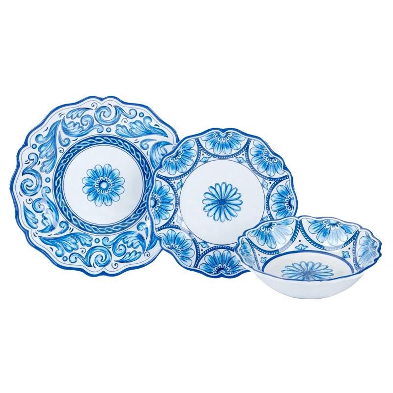 Veranda Melamine 12 pc Dinnerware Set