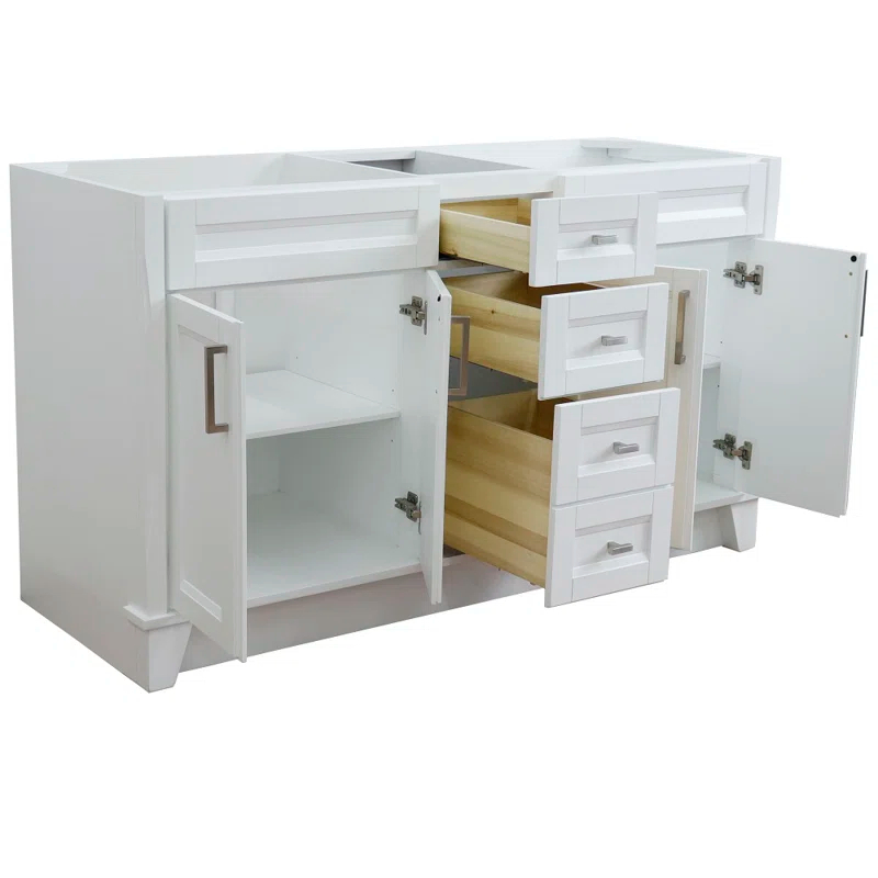 Bellaterra Home 60" Double Bathroom Vanity Base Only