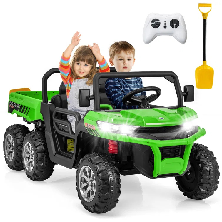 Himimi Delia Himimi 24 Voltage  Ride On Dump Truck, 2 Seater Kids UTV with Electric Dump Bed, Remote Control