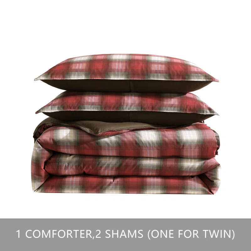 Eddie Bauer Eddie Bauer Navigation Plaid Cotton Reversible Comforter Set