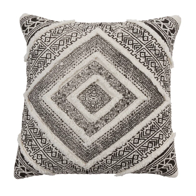 Saro Macklin Collection Ikat Cotton Throw Pillow