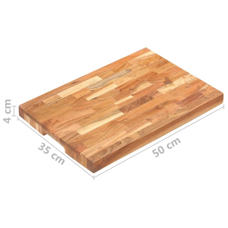 vidaXL VidaXL Chopping Board Cutting Board Kitchen Worktop Saver Solid Wood Acacia