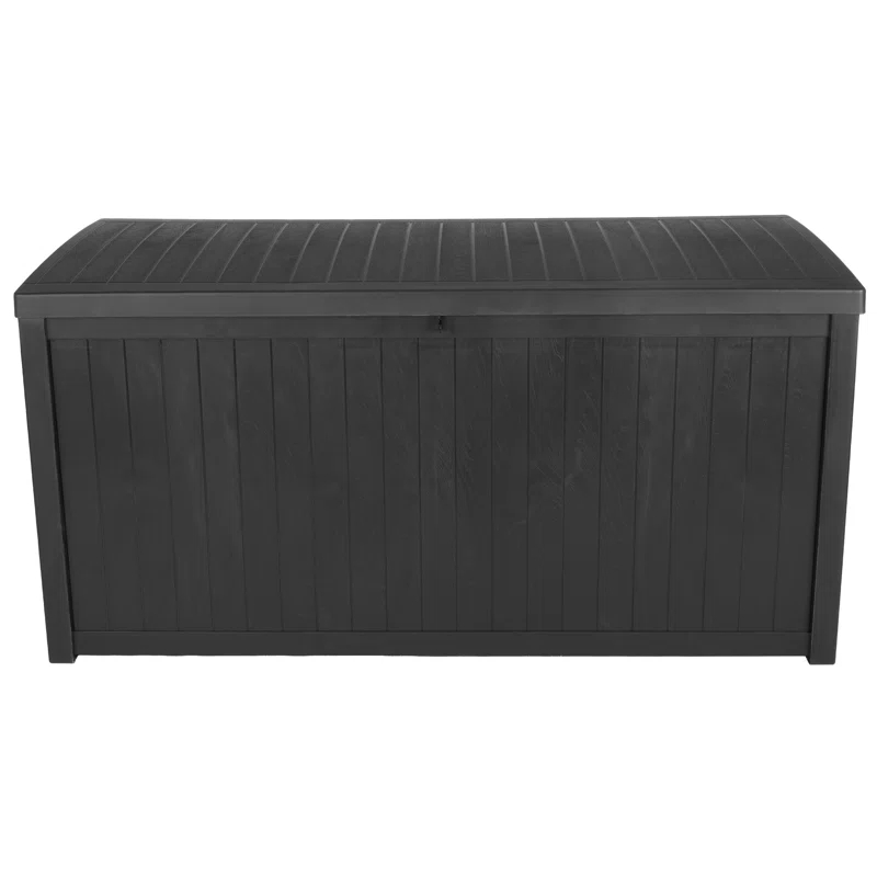 Pure Garden Outdoor Storage Box - 113 Gallon Lockable Deck Box for Pool Accessories, Patio Furniture Cushions, or Package Delivery for Outside by Pure Garden