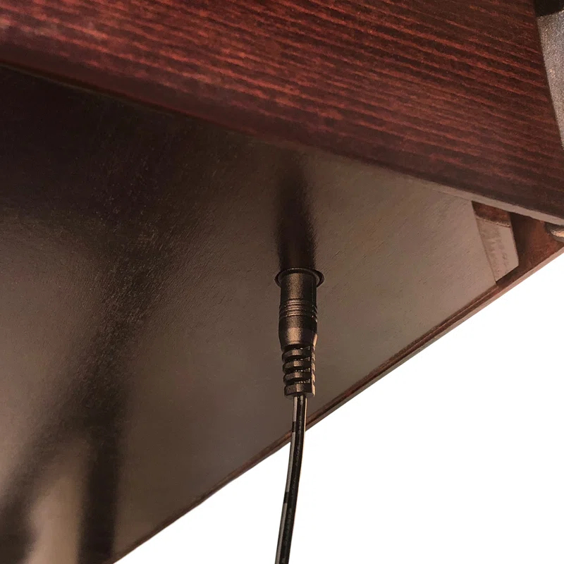 YouTheFan Glass Top End Table