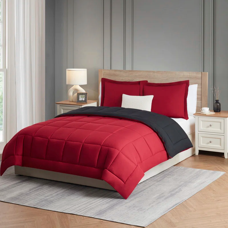 Nestl Nestl All Season Solid Lightweight Down Alternative Reversible Comforter