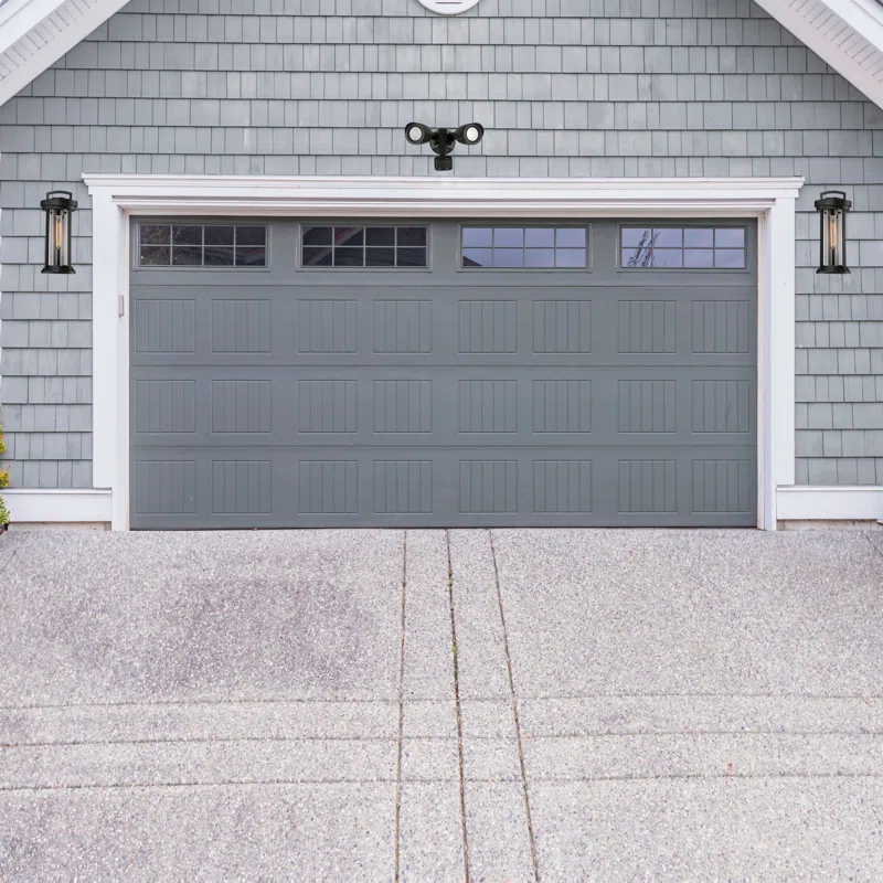 Nuvo 2 - Head LED Hardwired Dusk to Dawn Outdoor Security Flood Light with Motion Sensor
