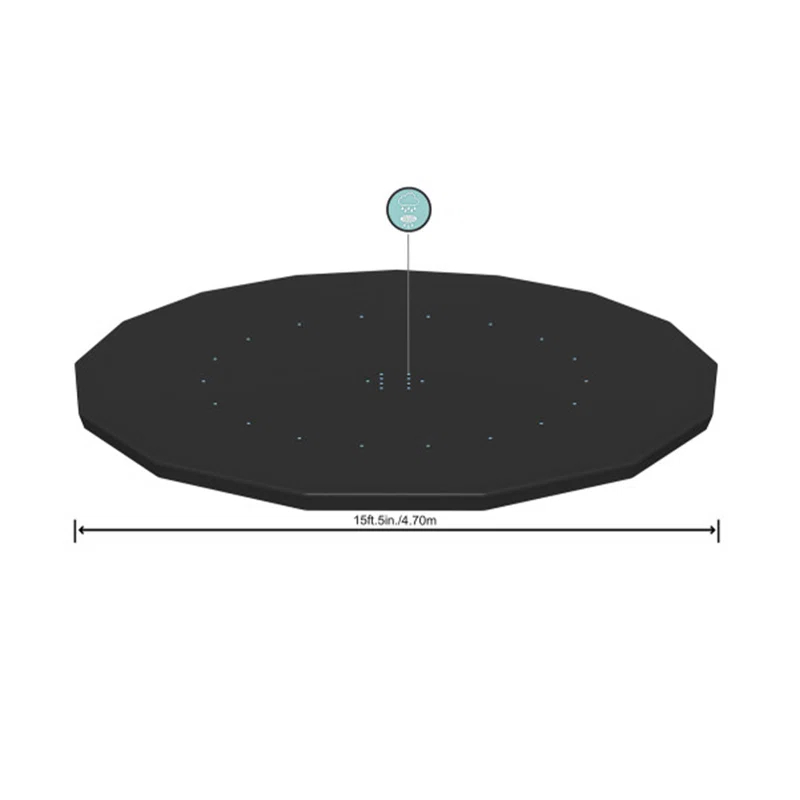 Bestway Bestway Round Pool Cover for 15 Foot Above Ground Pools, Black (Cover Only)