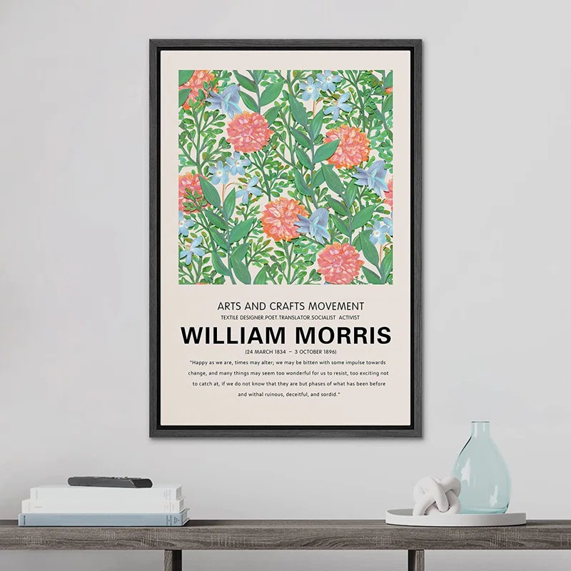 SIGNLEADER " Rose Flower Garden Nature Wilderness Illustrations " by William Morris