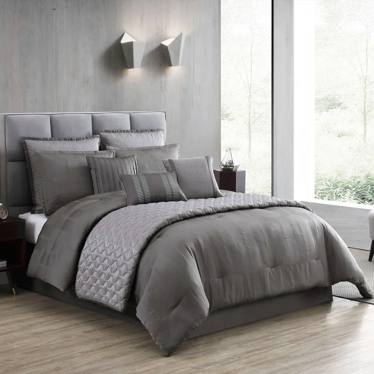 Riverbrook Home Gilmore Gray Comforter Set