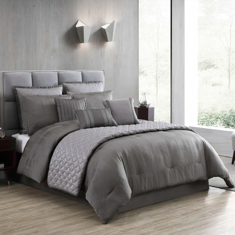 Riverbrook Home Gilmore Gray Comforter Set