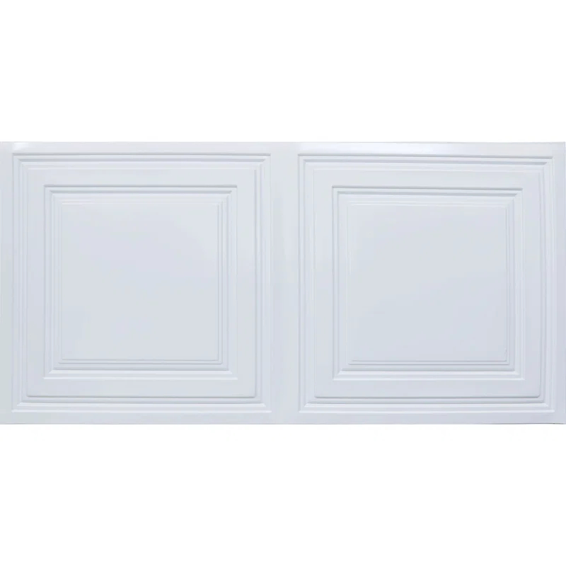 FromPlainToBeautifulInHours Economy Drop-In PVC Ceiling Tile (Set of 50)