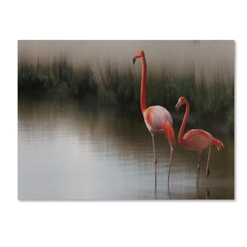 Trademark Fine Art " Red Flamingo " by Anna Cseresnjes