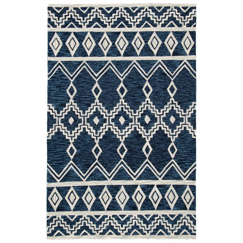 Union Rustic Abbigaile Hand Tufted Wool Southwestern Rug