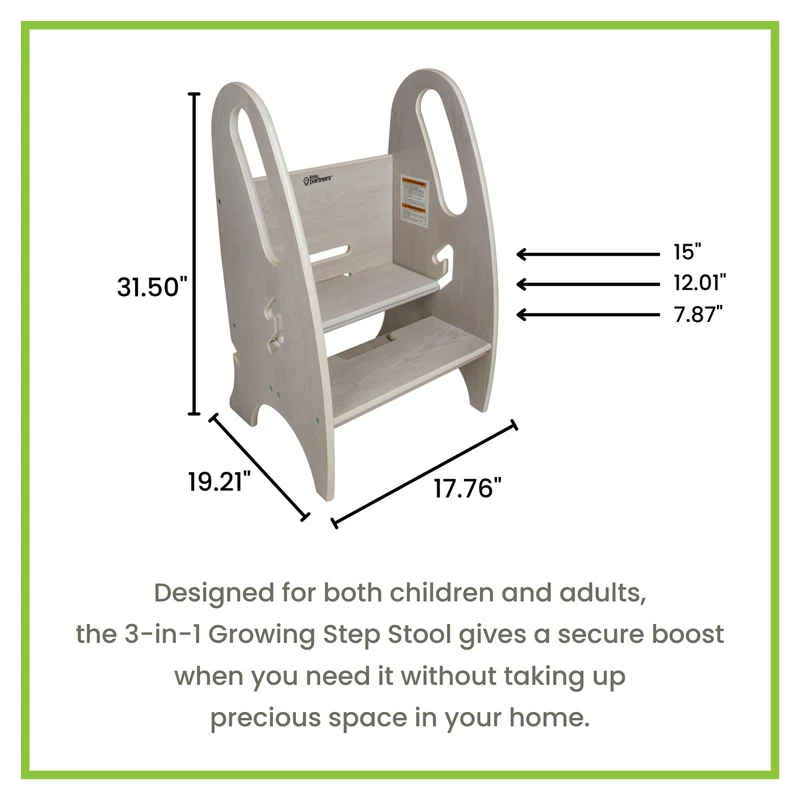 Little Partners 3-in-1 Growing Step Stool