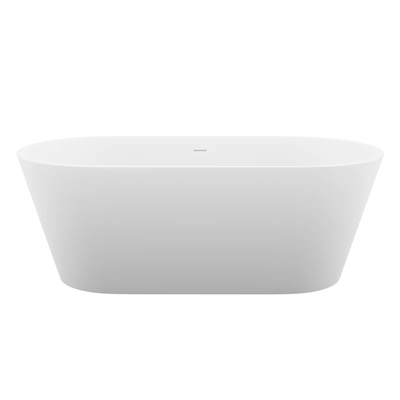 Rossetto 66.8'' x 24.25'' Freestanding Soaking Solid Surface Bathtub