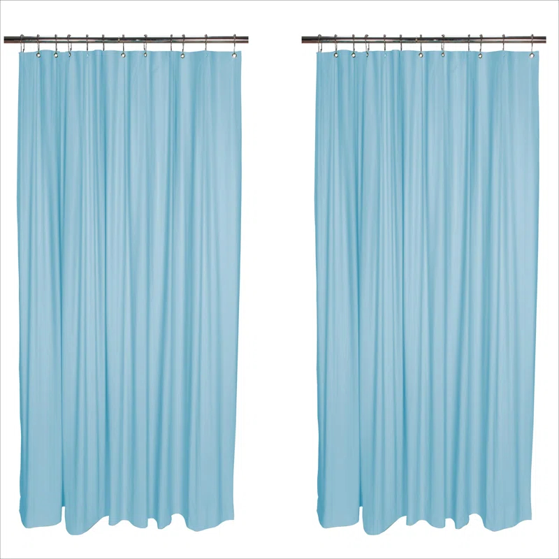 Bath Bliss Shower Liners No Pattern And Not Solid Color Liner (Set of 2)