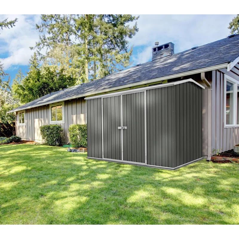 Absco Premier 10 ft. W x 10 ft. D Metal Storage Shed