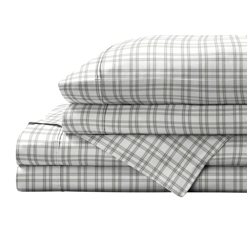 Percale Plaid Sheet Set
