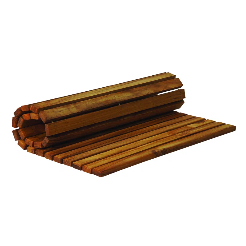 Rebrilliant Lyndhur Teak Shower Mat