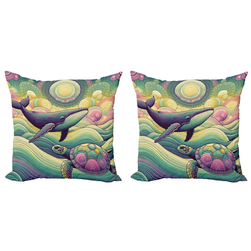 Ambesonne Reversible Pillow Cover (Set of 2)