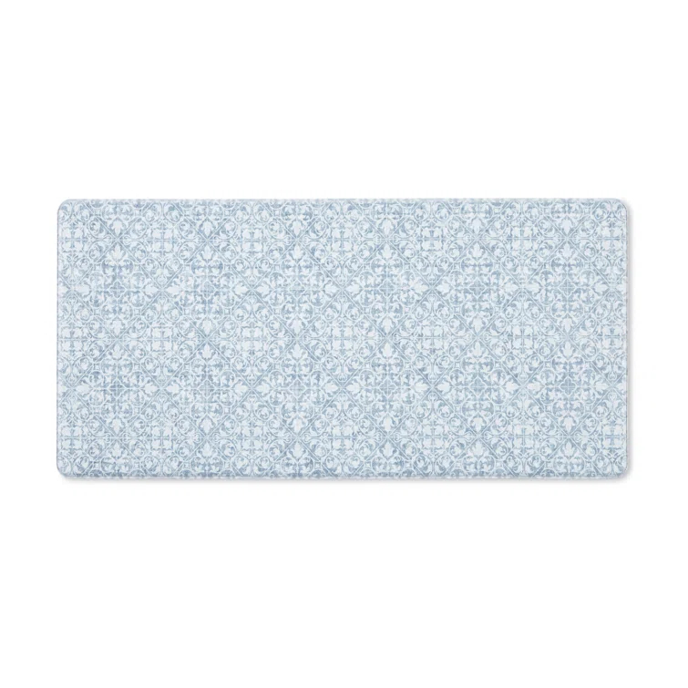 Town & Country Living TOWN & COUNTRY BASICS Comfort Plus Non-Slip Backing Vintage Medallion Tile Anti Fatigue Comfort Mat