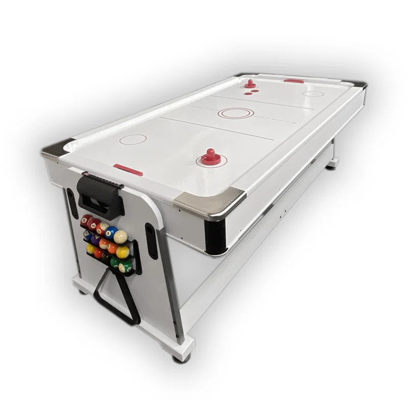 Pool Table 7ft Green + Air Hockey + Table Tennis + Table – Emerald