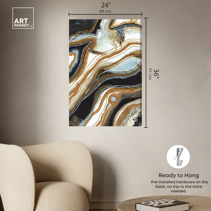Art Remedy Black and Gold I