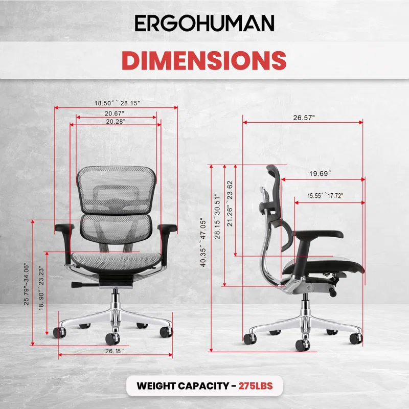 Eurotech Seating Ergohuman Task Chair