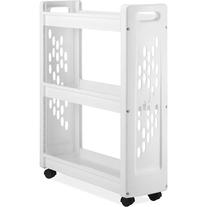 Whitmor, Inc Plastic Free Standing Laundry Cart with Wheels