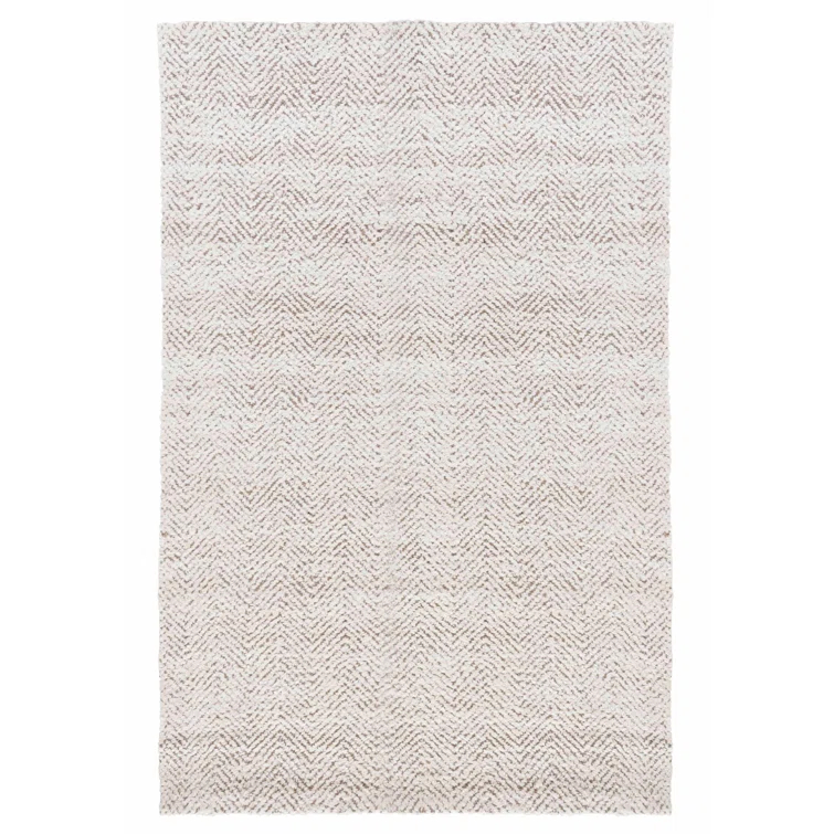 Villa by Classic Home Chevron Handwoven Jute Ivory Area Rug