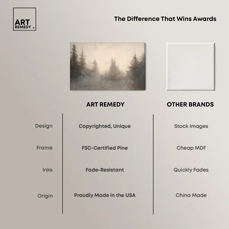 Art Remedy Forest's Breath Canvas Vintage Art Prints by Art Remedy