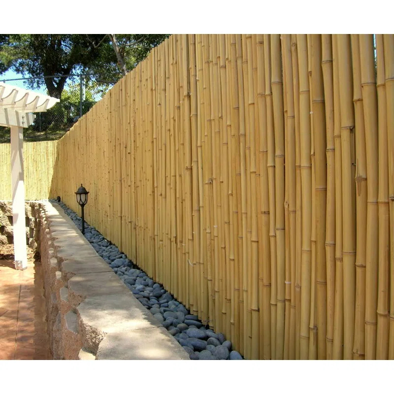 Backyard X-Scapes Natural Bamboo Fencing Decorative No Dig Fence Panels 3/4" D