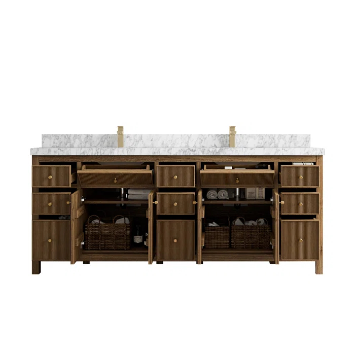 Willow Collections 84" Double Bathroom Vanity Set | Wayfair