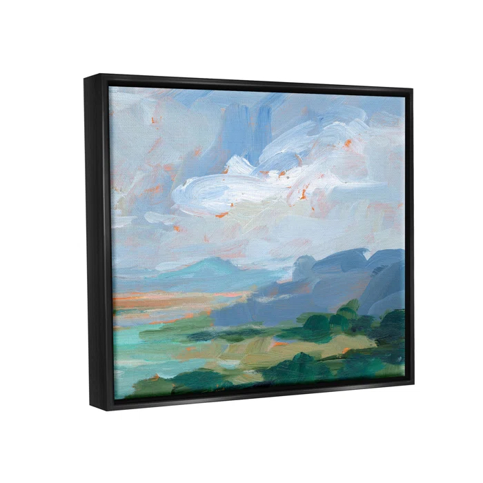 Stupell Industries " Ocean Cliffs Abstract Landscape " by Ethan Harper Painting Print