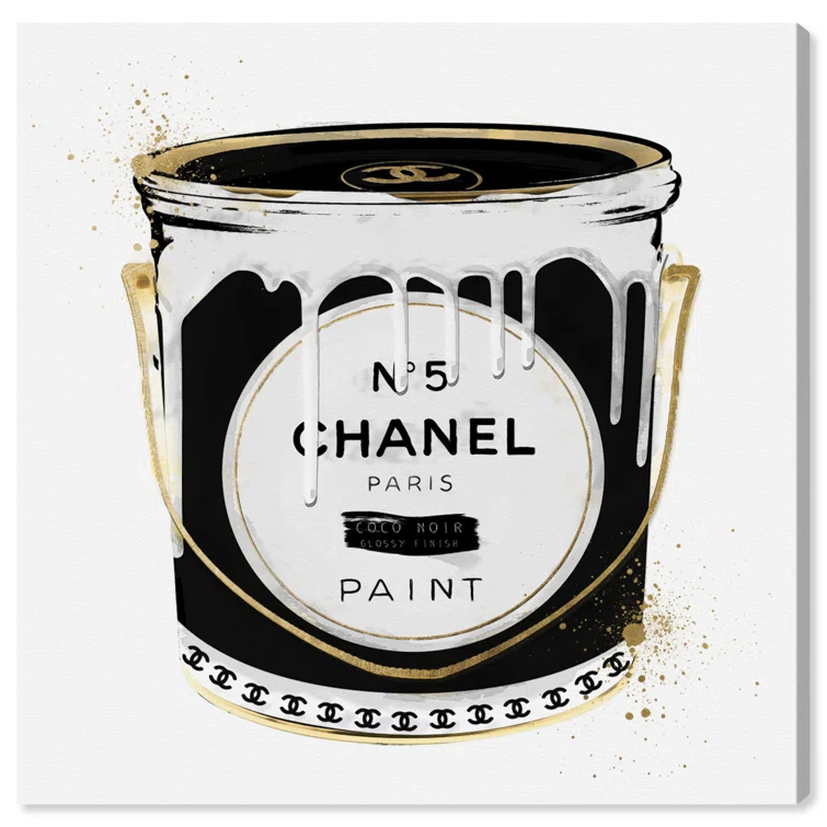 Oliver Gal Prints " Fashion Paint Noir Can "
