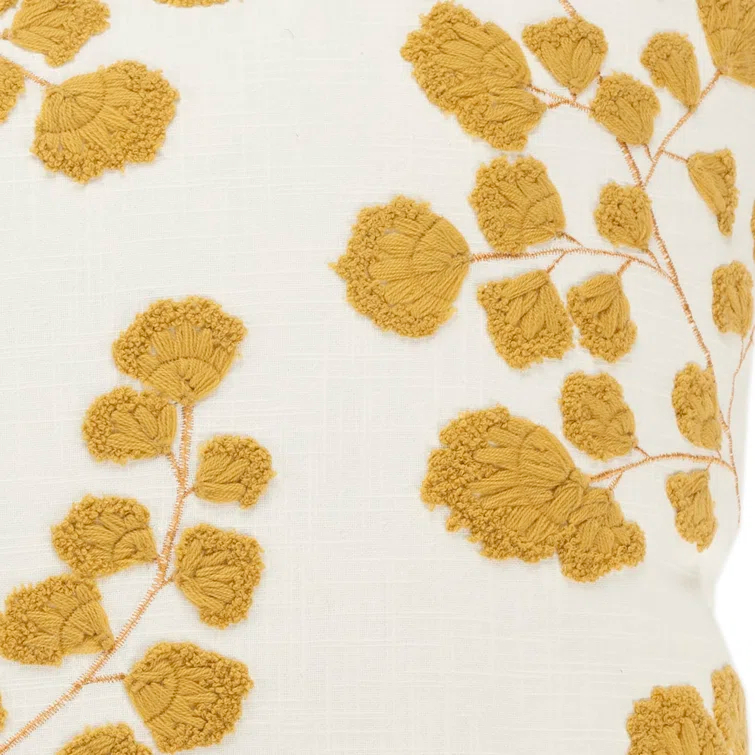 Rizzy Home Embroidered Cotton Throw Pillow