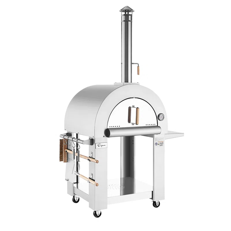 Empava Stainless Steel Freestanding Wood-Fired Pizza Oven & Reviews | Wayfair