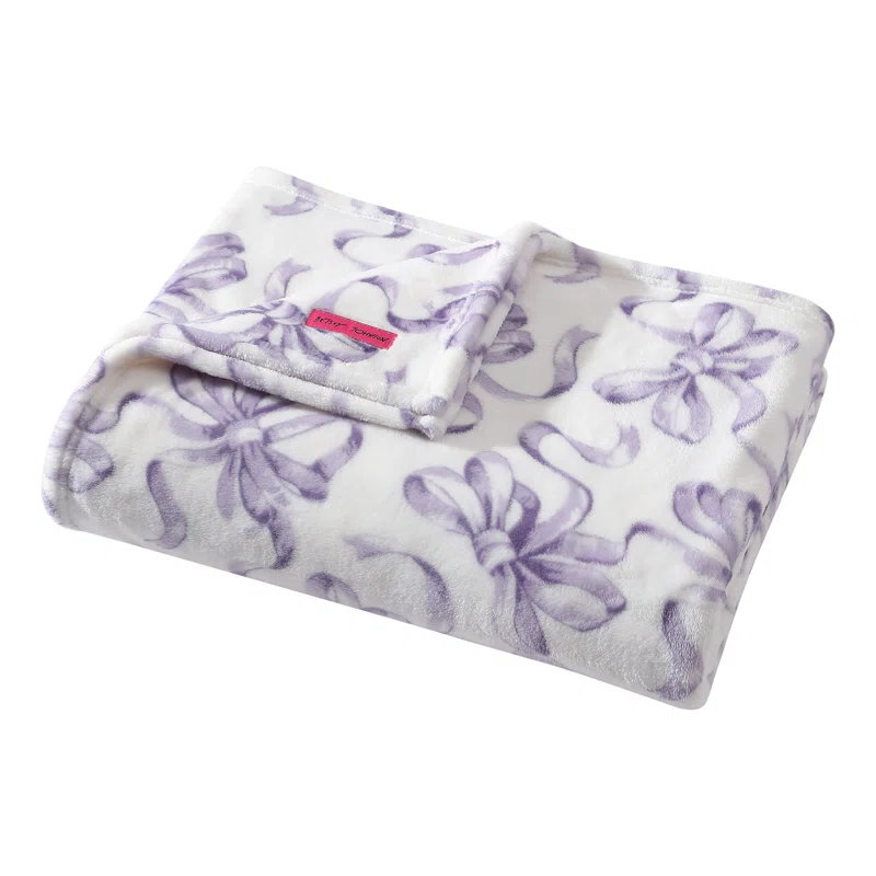 Betsey Johnson Printed Ultra Soft Plush Fleece Blankets & Reviews | Wayfair