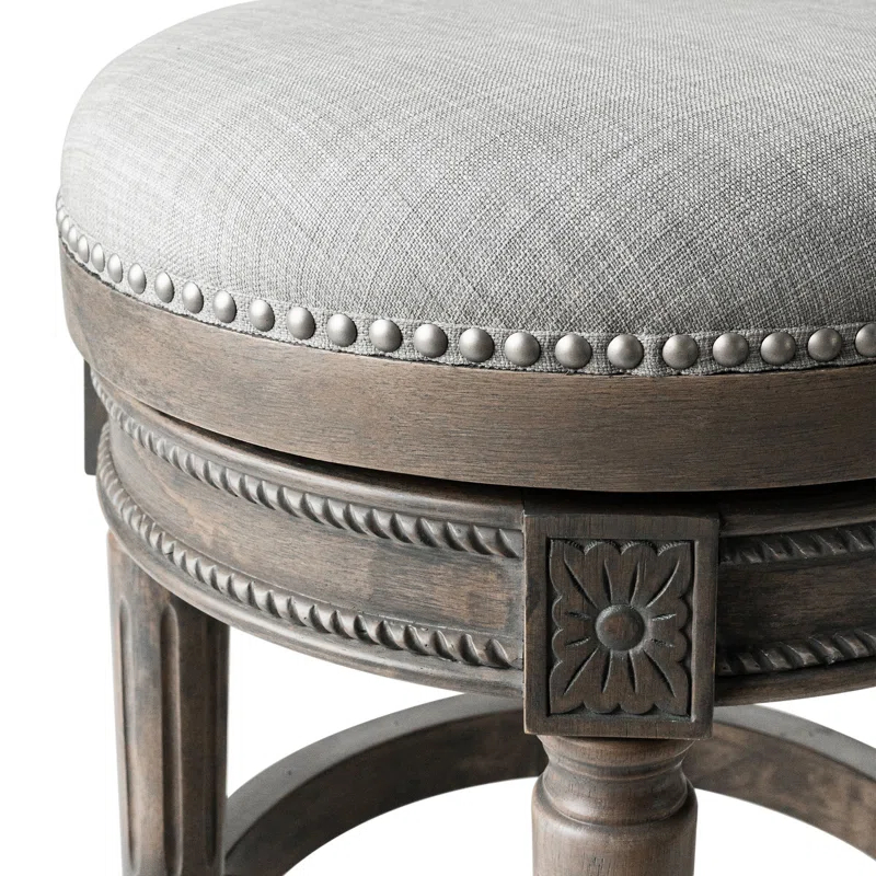 Maven Lane Maven Lane Pullman Backless Stool with Fabric Upholstery