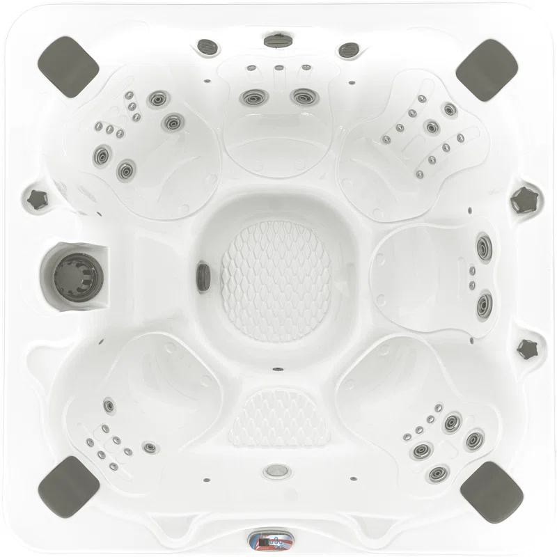 American Spas American Spas 240 Volt 7 - Person 45 - Jet Acrylic Square Hot Tub with Ozonator