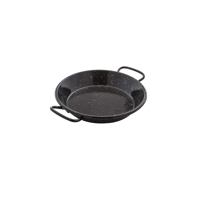 Ancient Cookware Enameled Cast Iron Paella Pan