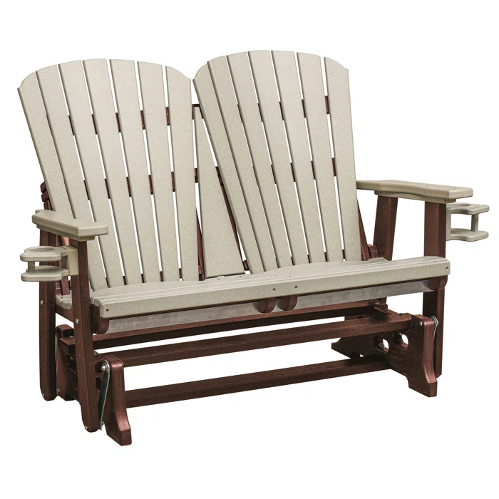 OS Home and Office Furniture Outdoor Gliding Plastic Bench