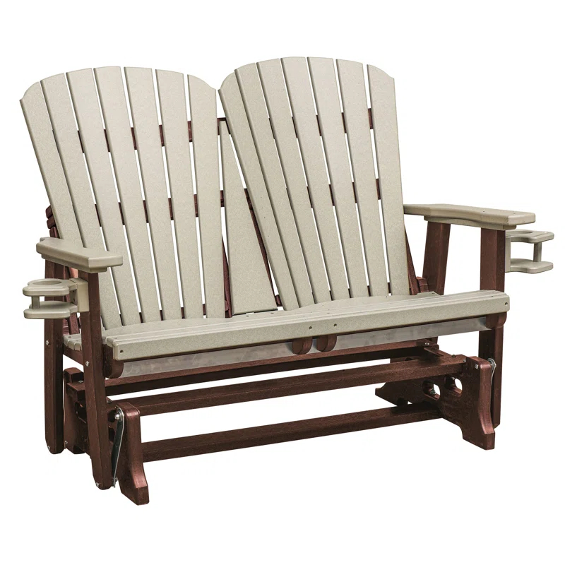 Outdoor Gliding Plastic Bench